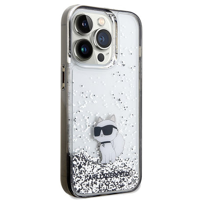 Futrola za Apple iPhone 14 Pro Max, Karl Lagerfeld, Liquid Glitter Choupette, Prozirna