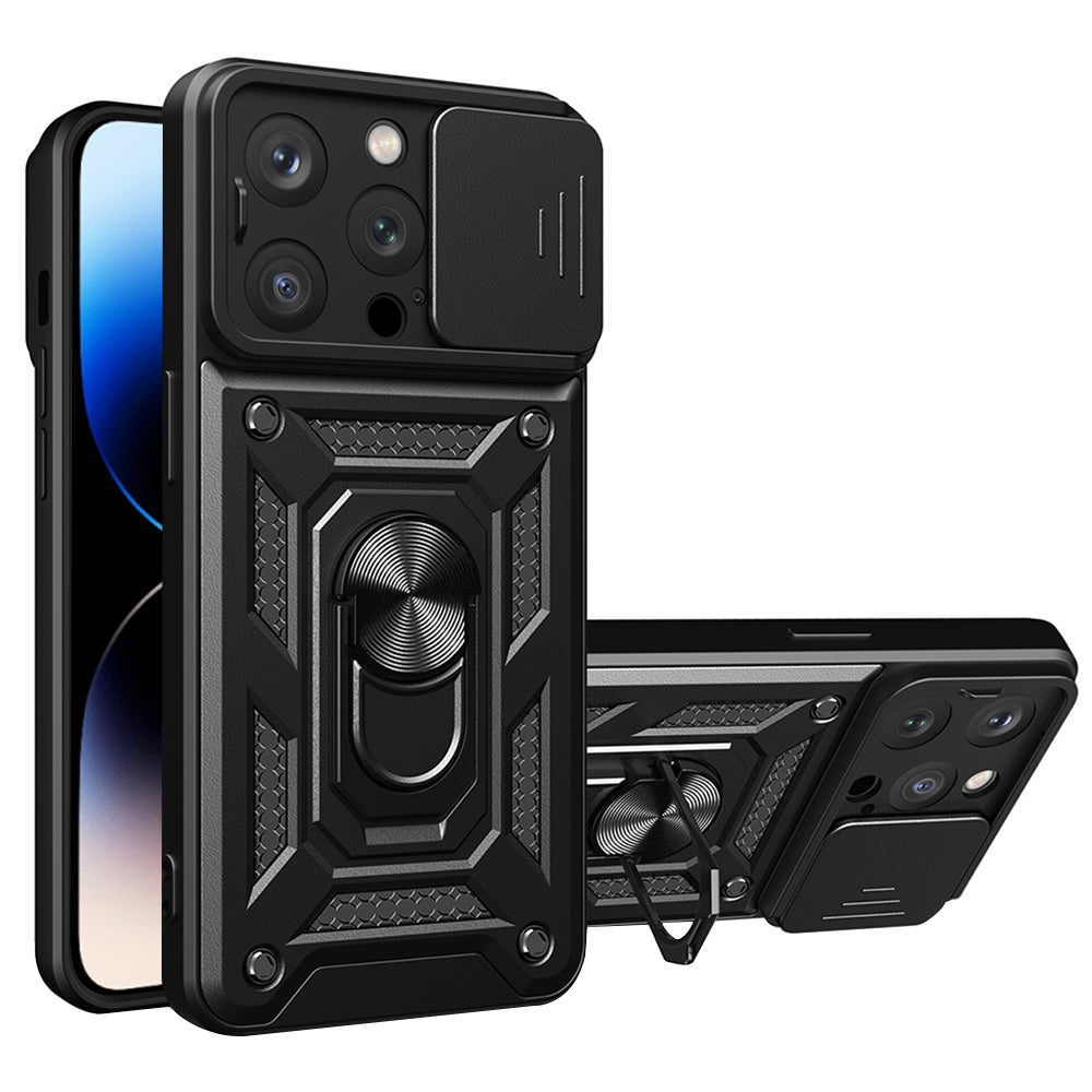 Maska za Apple iPhone 14 Pro Max, Techsuit, CamShield, Crna