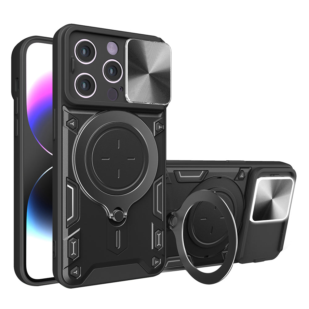 Maska za Apple iPhone 14 Pro, Techsuit, CamGuard Pro, Crna