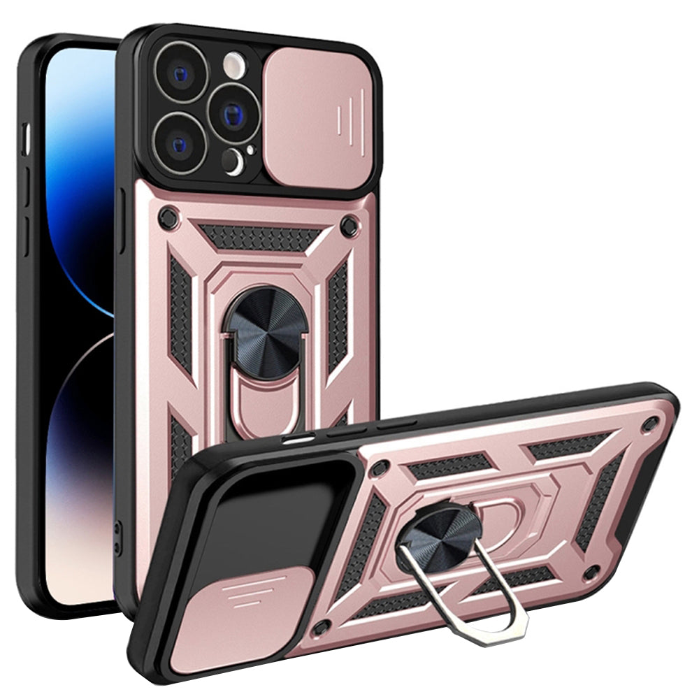 Maska za Apple iPhone 14 Pro, Techsuit, CamShield, Roza