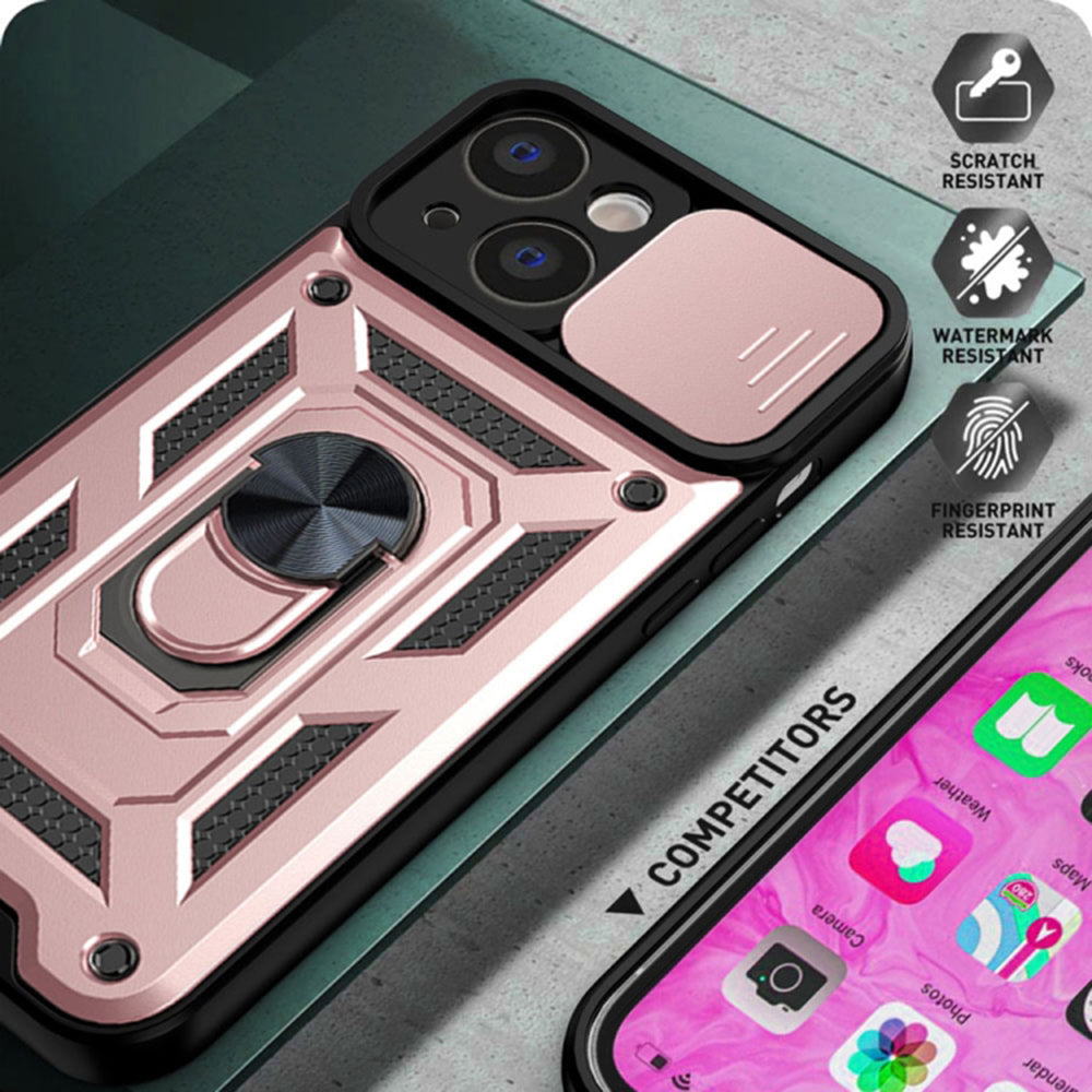 Maska za Apple iPhone 14 Pro, Techsuit, CamShield, Roza