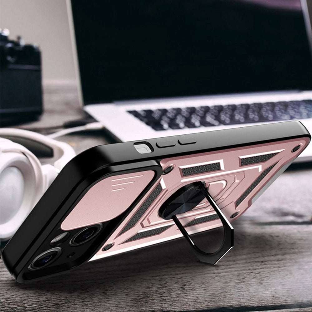 Maska za Apple iPhone 14 Pro, Techsuit, CamShield, Roza