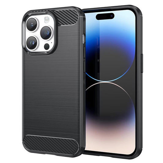Maska za Apple iPhone 14 Pro, Techsuit, Karbon, Crna