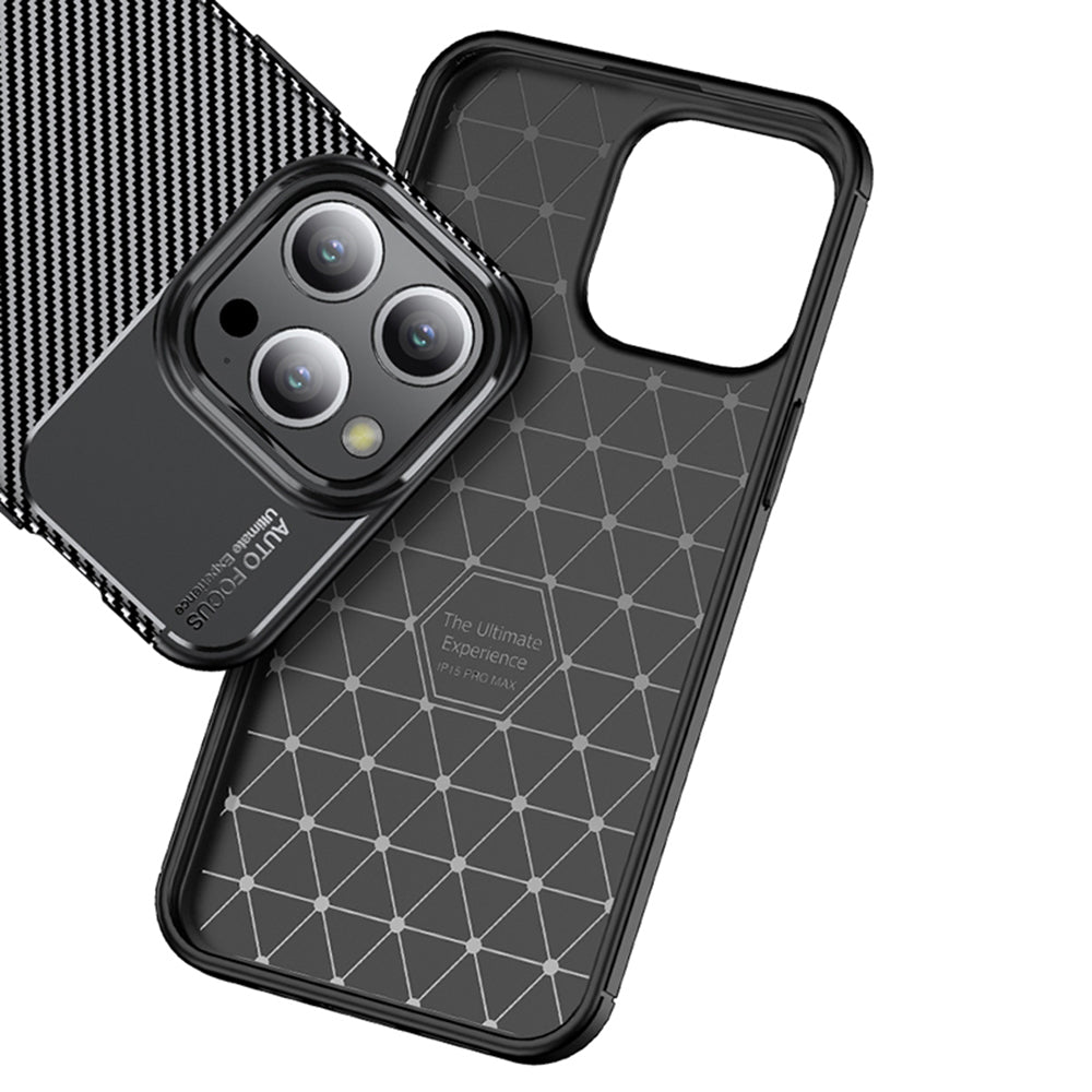 Futrola za Apple iPhone 14 Pro, Techsuit, CarbonFiber, Crna