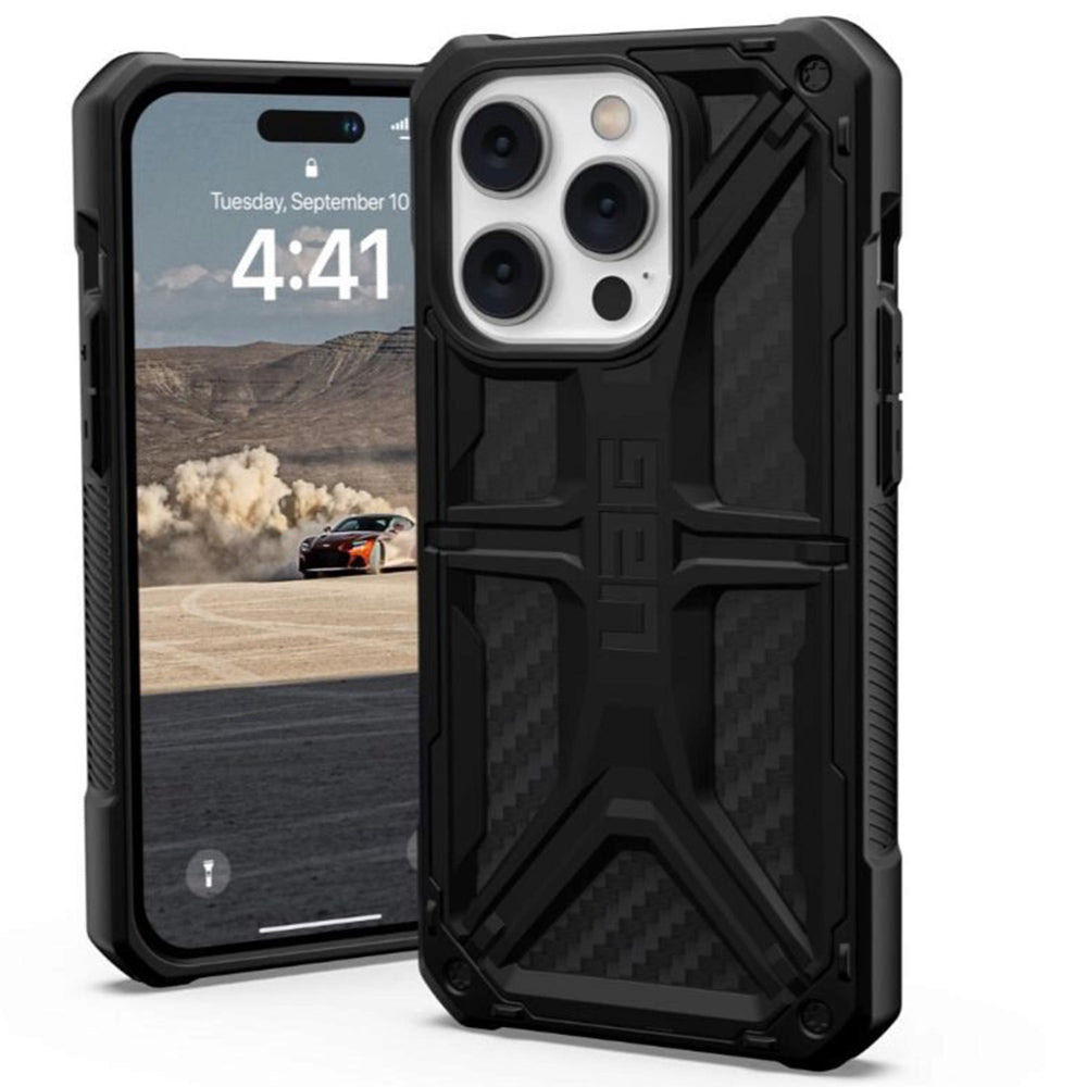 Maska za Apple iPhone 14 Pro, Urban Armor Gear, Monarch Carbon, Crna