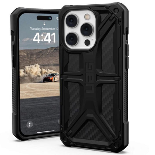 Maska za Apple iPhone 14 Pro, Urban Armor Gear, Monarch Carbon, Crna