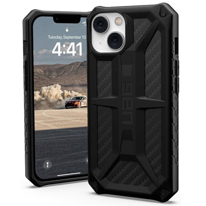 Maska za Apple iPhone 14, Urban Armor Gear, Monarch Carbon, Crna