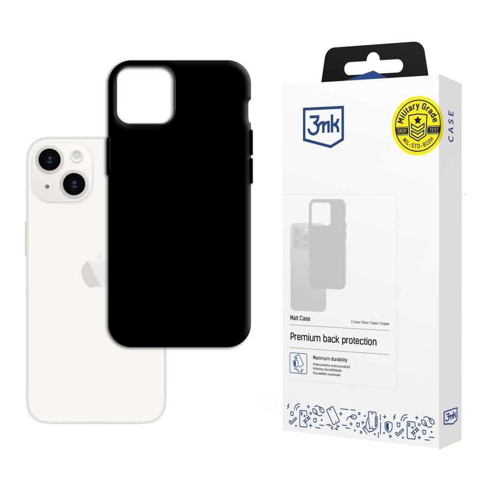Maska za Apple iPhone 15, 3MK, Crna Mat