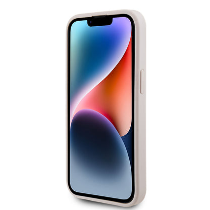 Futrola za Apple iPhone 15, Guess, 4G Metal Gold Logo, Roza