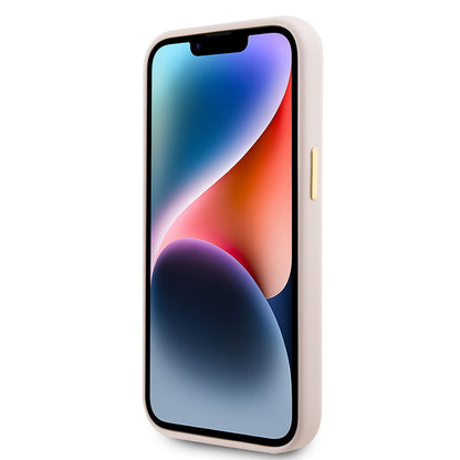 Futrola za Apple iPhone 15, Guess, Logo Strass 4G, Svijetlo roza
