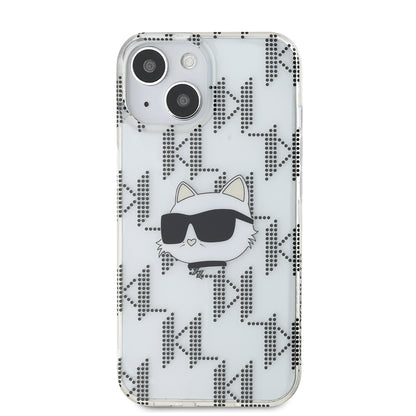 Futrola za Apple iPhone 15, Karl Lagerfeld, IML Electroplated Choupette Head, Prozirna