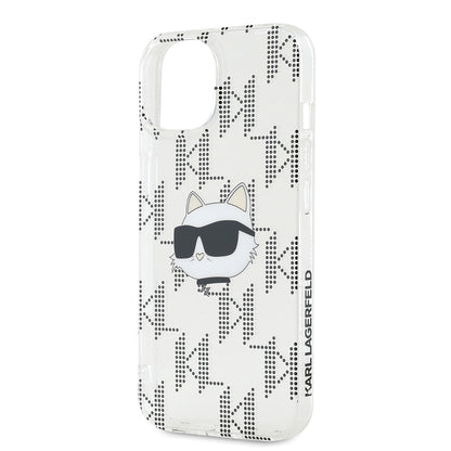 Futrola za Apple iPhone 15, Karl Lagerfeld, IML Electroplated Choupette Head, Prozirna