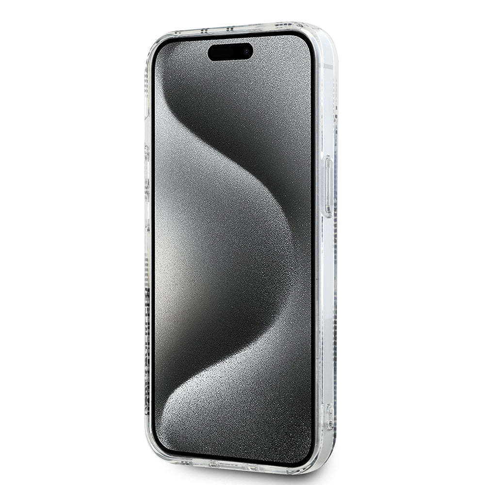 Futrola za Apple iPhone 15, Karl Lagerfeld, IML Electroplated Choupette Head, Prozirna