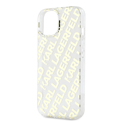 Futrola za Apple iPhone 15, Karl Lagerfeld, IML Luxury Gold Fullover Logo, Zlatna