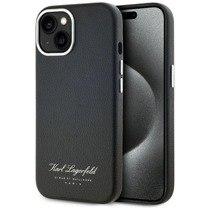 Futrola za Apple iPhone 15, Karl Lagerfeld, RSG, Crna