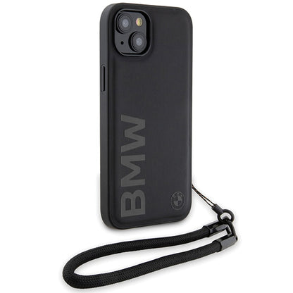 Maska za Apple iPhone 15 Plus, BMW, Signature Wordmark Cord, Crna
