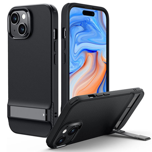 Futrola za Apple iPhone 15 Plus, ESR, Air Shield Boost Kickstand, Crna