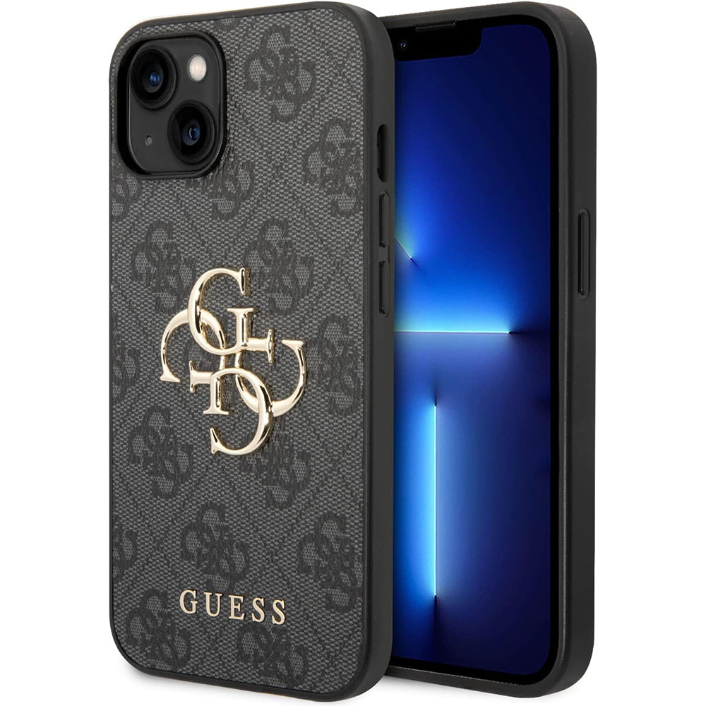 Futrola za Apple iPhone 15 Plus, Guess, 4G Big Logo, Siva
