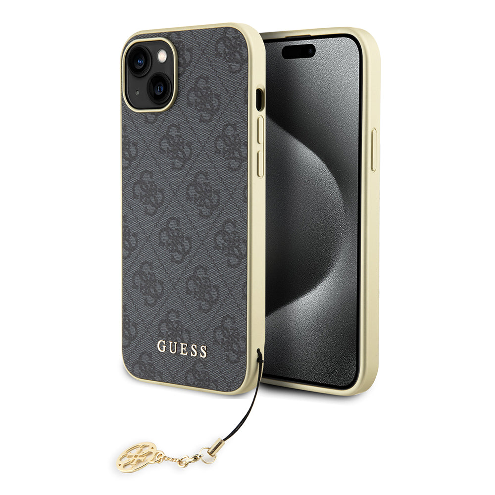 Futrola za Apple iPhone 15 Plus, Guess, 4G Charm, Siva