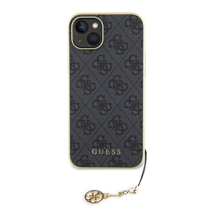 Futrola za Apple iPhone 15 Plus, Guess, 4G Charm, Siva