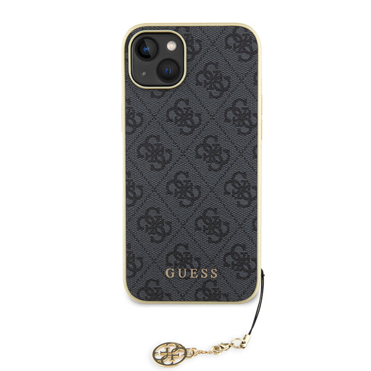 Futrola za Apple iPhone 15 Plus, Guess, 4G Charm, Siva