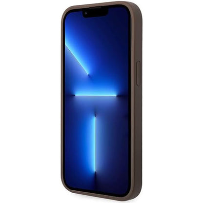 Futrola za Apple iPhone 15 Plus, Guess, 4G Metal Gold Logo, Smeđa