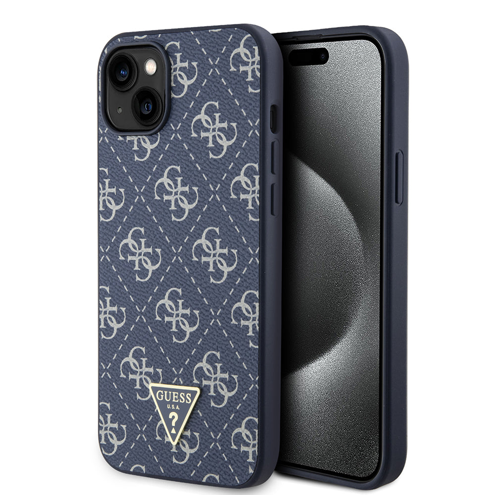 Futrola za Apple iPhone 15 Plus, Guess, 4G Triangle Logo, Plava