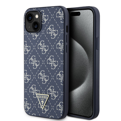 Futrola za Apple iPhone 15 Plus, Guess, 4G Triangle Logo, Plava