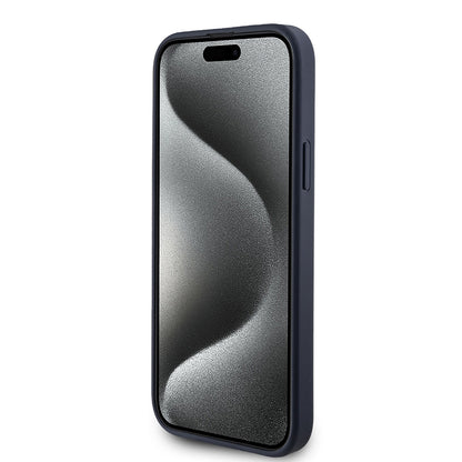 Futrola za Apple iPhone 15 Plus, Guess, 4G Triangle Logo, Plava