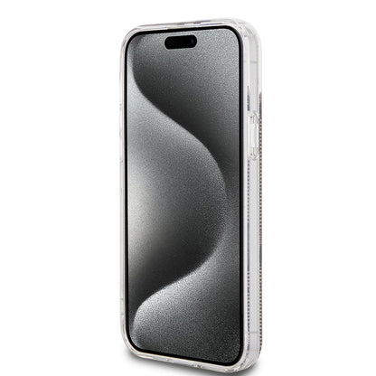 Futrola za Apple iPhone 15 Plus, Guess, IML 4G Gold Stripe, Smeđa