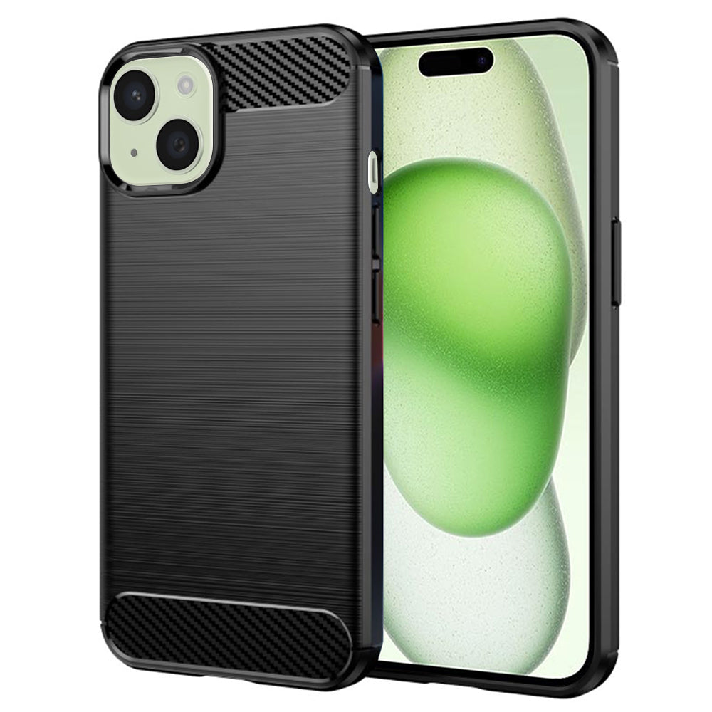 Maska za Apple iPhone 15 Plus, Techsuit, Karbon, Crna