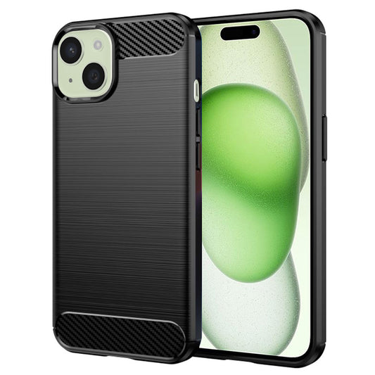 Maska za Apple iPhone 15 Plus, Techsuit, Karbon, Crna