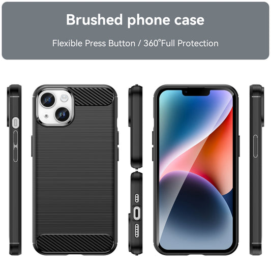 Maska za Apple iPhone 15 Plus, Techsuit, Karbon, Crna