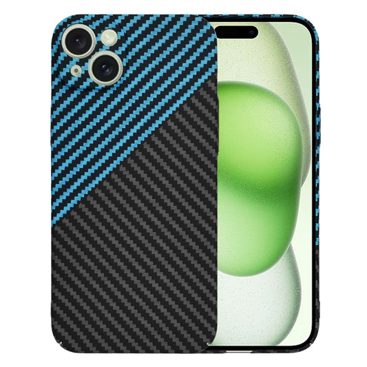 Maska za Apple iPhone 15 Plus, Techsuit, Carbonite FiberShell, Crno Plava