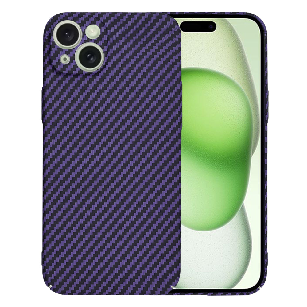 Maska za Apple iPhone 15 Plus, Techsuit, Carbonite FiberShell, Ljubičasta