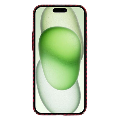 Maska za Apple iPhone 15 Plus, Techsuit, Carbonite FiberShell, Crvena