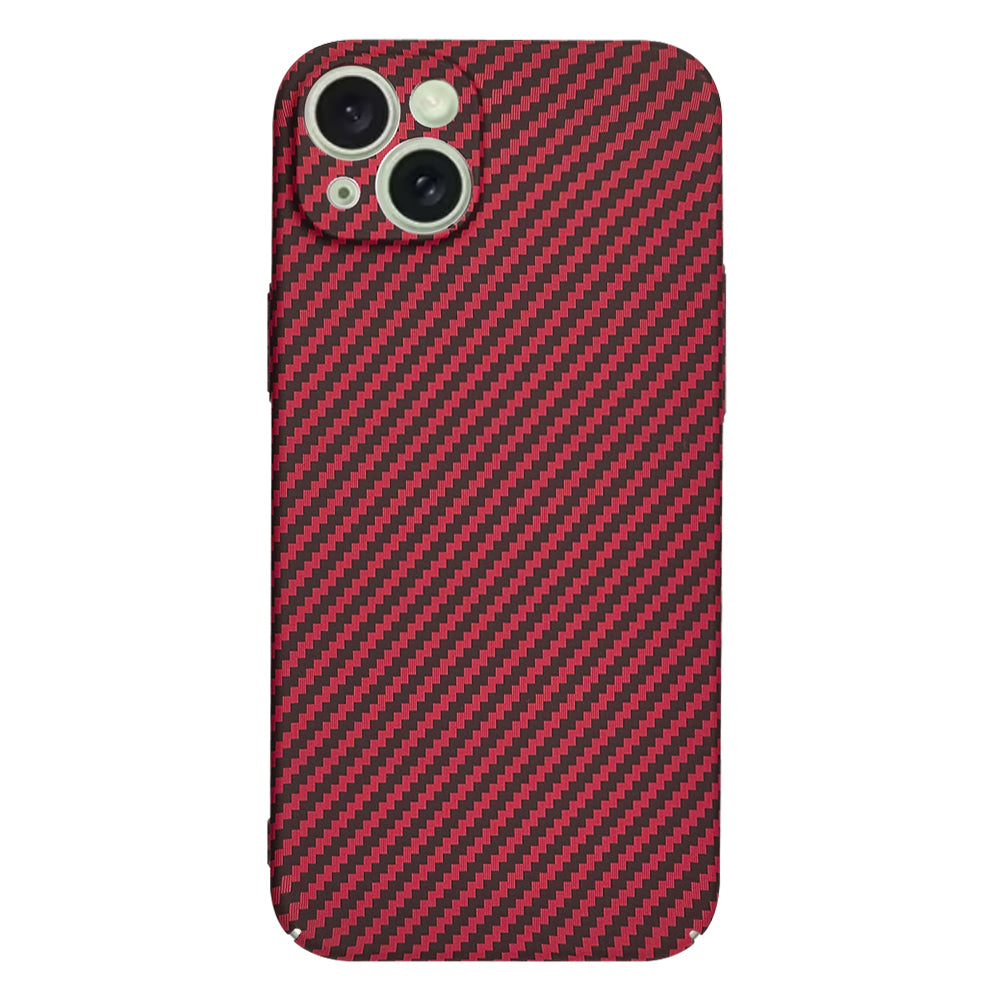 Maska za Apple iPhone 15 Plus, Techsuit, Carbonite FiberShell, Crvena