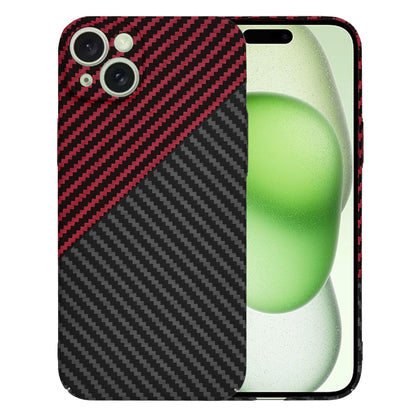 Maska za Apple iPhone 15 Plus, Techsuit, Carbonite FiberShell, Crno Crvena