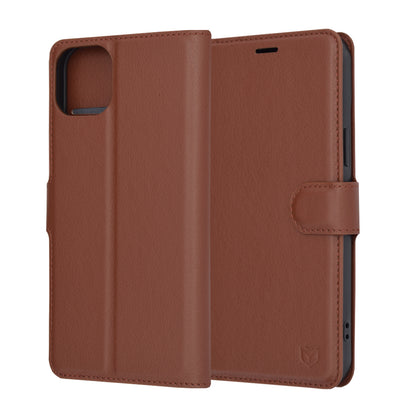 Futrola za Apple iPhone 15 Plus, Techsuit, Leather Folio, Smeđa