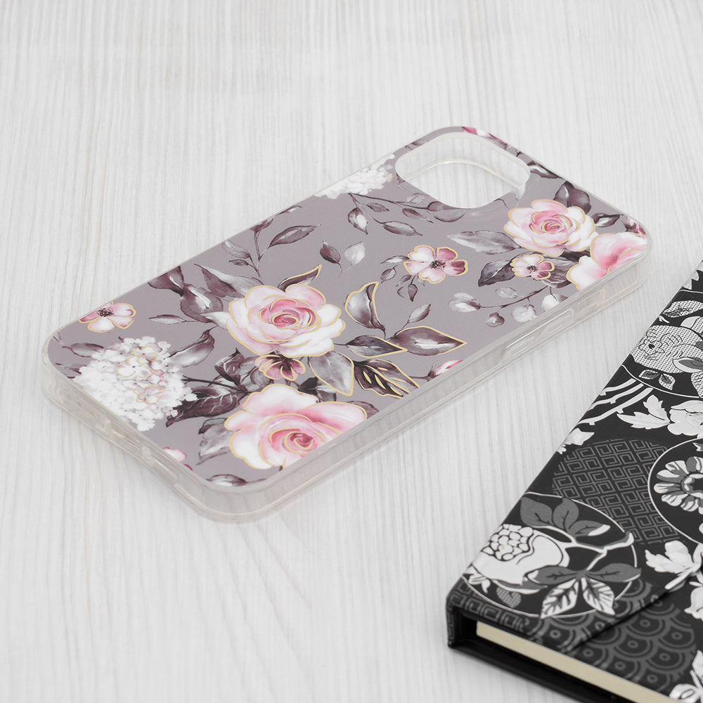 Maska za Apple iPhone 15 Plus, Techsuit, Marble, Siva