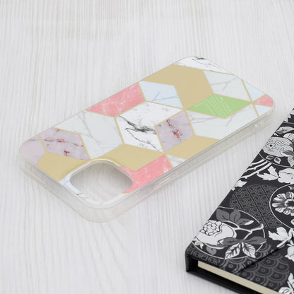 Maska za Apple iPhone 15 Plus, Techsuit, Marble, Ljubičasta