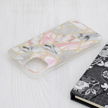 Maska za Apple iPhone 15 Plus, Techsuit, Marble, Roza