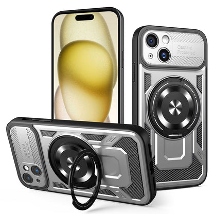 Maska za Apple iPhone 15 Plus, Techsuit, RuggedCam, Siva