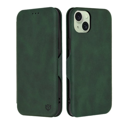Maska za Apple iPhone 15 Plus, Techsuit, Safe Wallet Plus, Zelena