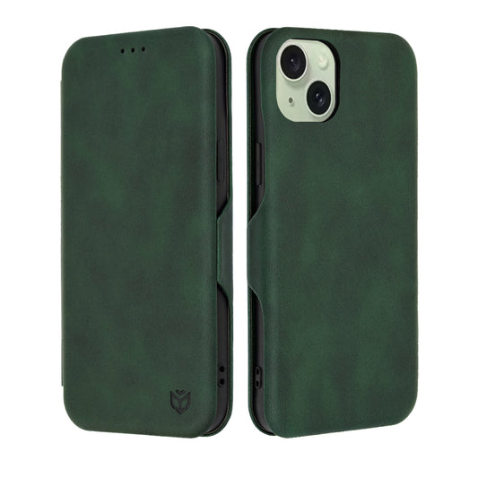 Maska za Apple iPhone 15 Plus, Techsuit, Safe Wallet Plus, Zelena