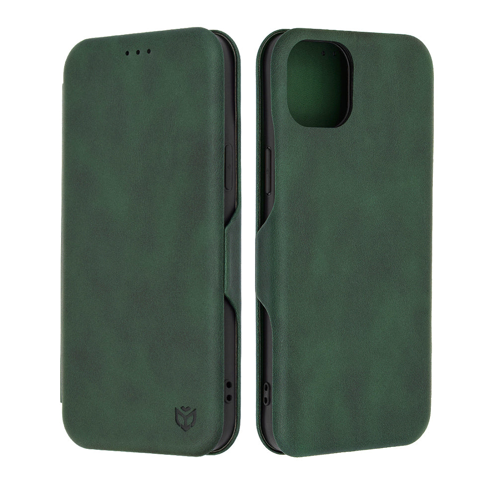 Maska za Apple iPhone 15 Plus, Techsuit, Safe Wallet Plus, Zelena