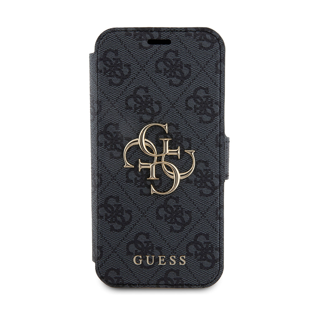 Futrola za Apple iPhone 15 Pro, Guess, 4G Book, Siva