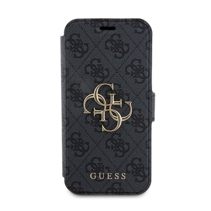 Futrola za Apple iPhone 15 Pro, Guess, 4G Book, Siva