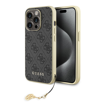 Futrola za Apple iPhone 15 Pro, Guess, 4G Charm, Siva