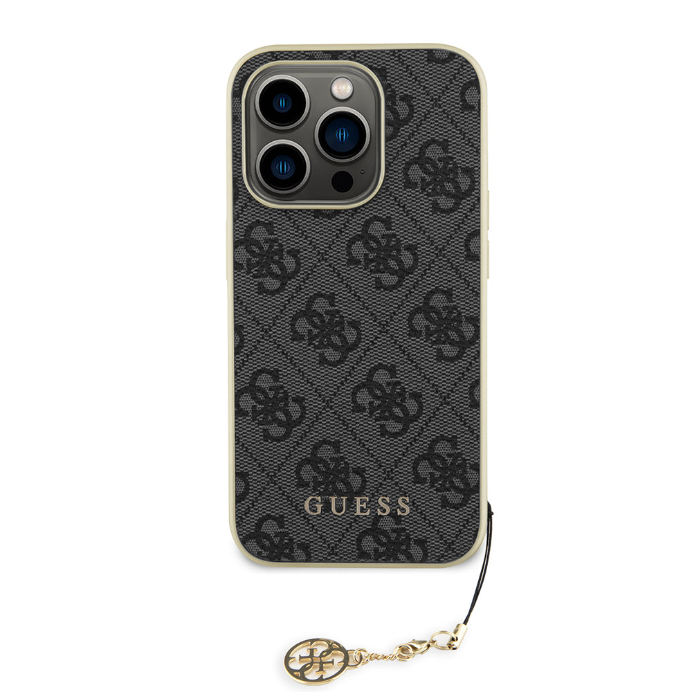 Futrola za Apple iPhone 15 Pro, Guess, 4G Charm, Siva
